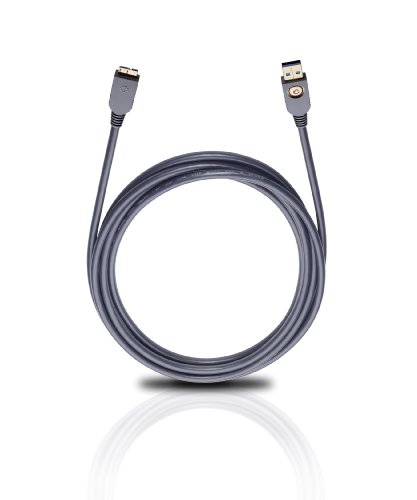 Oehlbach USB Max A/MicroB USB-3.0-Kabel, Type-A auf Type-MicroB 3,0m anthrazit