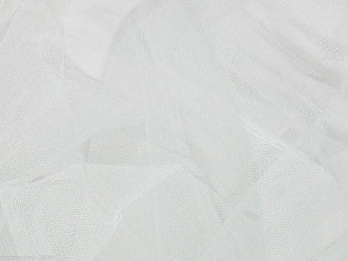 White Tulle Netting Dress Fabric 140cm Wide