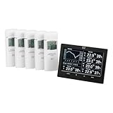 Inkl. 5x Thermo-/Hygrosensor ELV Raumklimastation RS500, inkl. 5 Sensoren, Messwertespeicher und PC-Auswertesoftware