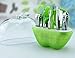 Teenxful 9 Pieces Cute Nail Clippers Manicure Set Portable Apple Grooming Kit Tools Green