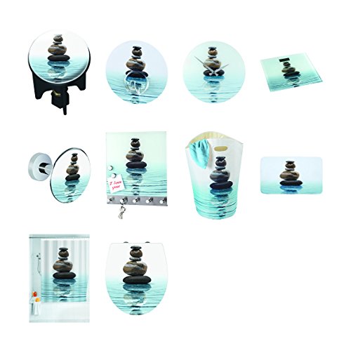 Wenko 62063100 Wäschesammler Meditation – Wäschekorb, Fassungsvermögen 47 L, 35 x 68 x 35 cm, mehrfarbig - 3