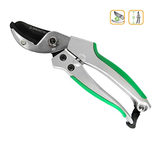 GRÜNTEK Amboss Gartenschere TUKANE 195mm, Klinge aus japanischem SK5 Stahl, Baumschere mit SOFT-TOUCH-Griffe - 2