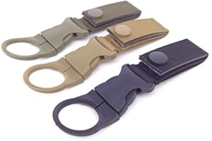 NANTUN Soporte para botella de agua Mosquetón al aire libre Gancho para llave de nylon Molle Correa de correas Sistema colgante Hebilla de cinturón Gancho portátil duradero Clip de herramienta de viaje