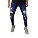 Produktbild Geili Jeans Hose Herren Lang Destroyed Löchern Jeanshosen Skim Fit Strech Skinny Jeans Männer Vintage Wasserwäsche Used Look Denim Pants Freizeithose Arbeitshose S-3XL