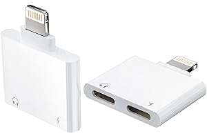 ZOYUZAN Adattatore Lightning Jack Cuffie Caricatore(2 Pack)Rapida Ricarica Cavo Aux Cuffiette Accessori per Apple Iphone 14 13 12 11 Pro Max 7 8 Plus X SE XS XR per iPad Air Auricolari Musica Cavi Sdoppiatore