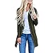 Produktbild TUDUZ Damen Strickjacke Feinstrick Kimono Cardigan Strickcardigan mit Offenem V-Ausschnitt Outwear Mantel mit Knopf