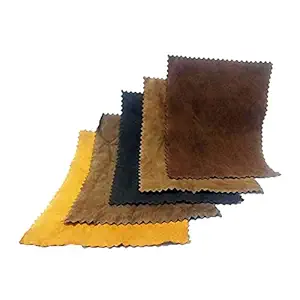 EnticingMuch Leather Cloth for Cleaning Digital Camera Lens, Lens Filter, Binocular, Sunglasses (8 X 12 cm) (Set of 5)