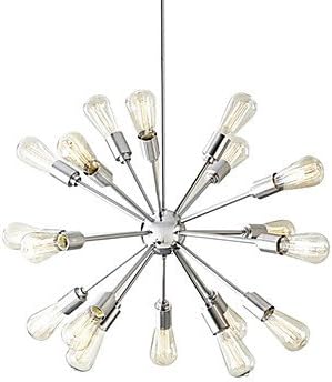 Bang Creative 18-Light Brushed Nickel Chandelier