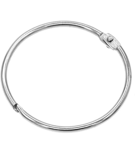 Lot De 4 Anneaux Porte-clés En Métal - Diamètre 15 Cm - Bords Lisses Antirouille Pour Rideaux, Clés, Vêtements