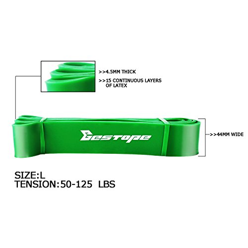 [Resistance Band] BESTOPE® Fitnessbänder Widerstand-Bänder PowerBand Trainingsbänder Ausbildung Fitnessbänder Body CrossFit-band Expander Bodytrainer Tubing - 6