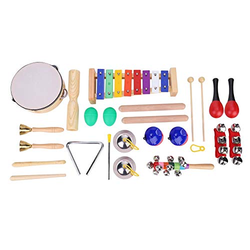 Preisvergleich Produktbild Alomejor Kinder Musikinstrumente Spielzeug Set, 12 stücke Kinder Musikalische Bildungsinstrumente Rhythmus Percussion Set für Kinder Kid Spielzeug für Geschenk