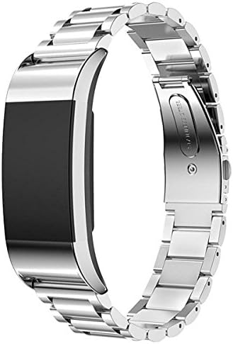 iRunzo for Fitbit Charge 2 Bands Replacement Metal Stainless Steel Strap Bracelet Black Silver Rose Gold