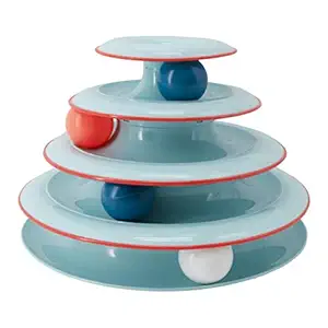 Petstages Chase Meowtain Interactive 4-Tier Cat Track Toy