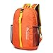 Produktbild JAGENIE Tragbarer Rucksack faltbar leicht Outdoor Tasche Reise Tagesrucksack Camping Wandern, Orange, 28 x 14 x 43cm