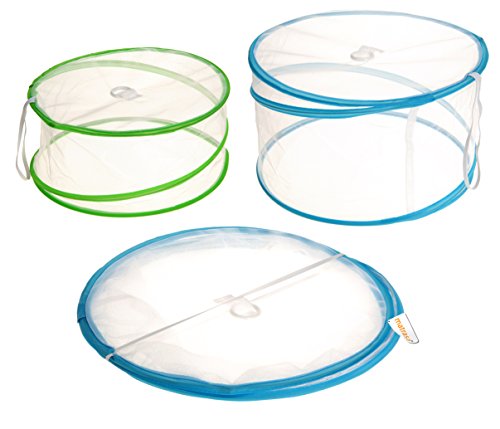 Fliegenhaube - 2er Set Popup - Klappbar Bienenhaube Wesbenhaube Abdeckhaube