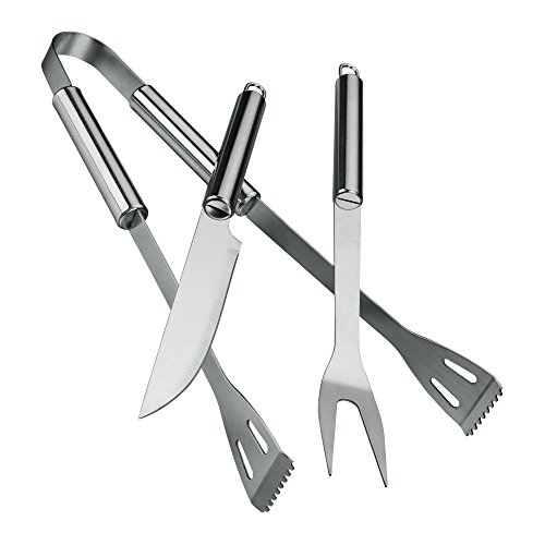 Grillbesteck Set Grillset Profi-Grillbesteck aus rostfreiem Edelstahl mit Tragetasche-Von QMQ - 4
