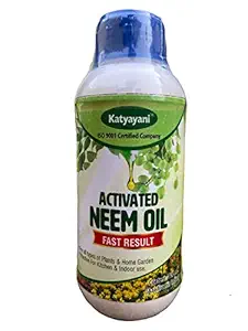 katyayani Activated Neem Oil for Plants Garden Kitchen Insect Spray Pest Control Organic Pesticide Fast Results (100ml)