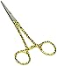 Produktbild GiMa 20551 Arterie Pinzette mit Leopard Fantasy Muster Ringe, 16 cm, Blutstillende Pinzette