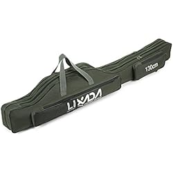 Lixada 100 cm Bolsa de Pesca Plegable Portátil Caña de Pescar Bolsa de Carrete de Pesca Polo Gear Tackle bolsa de Viaje