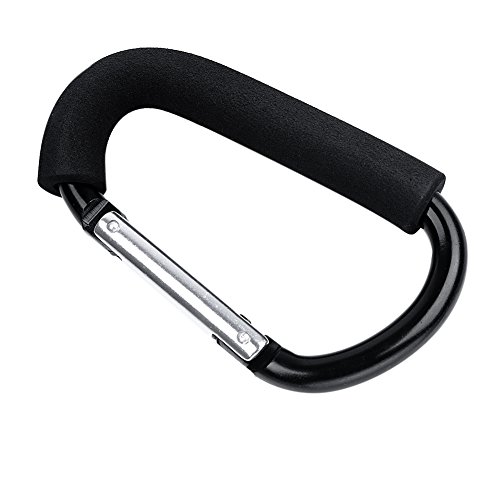 IntiPal Universal Buggy Pram Pushchair Stroller Clip Hook Carabiner Hanger for Baby Diaper Bag,Groceries, Clothing