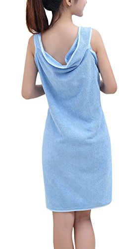UTOVME Multifunktions Absorbent Bademantel für Damen,Weiche Mikrofaser Handtuch Leicht Tragbar als Wickelnkleid in vielen modischen Farben - 3