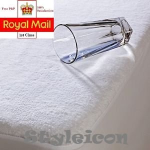 Haani Hohe Qualität: Frottier, 100 %Wasserdicht, Betttuch Und Matratzenschoner Zugleich Super King 180 X 200 cm[out of stock] weiß - 2