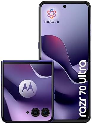 Motorola razr 70 ultra con Moto AI (16/512GB, 50+50MP, selfie 50MP, display esterno 4.0" interno 7" Extreme AMOLED 165Hz, Qualcomm Snapdragon 8 Elite, 5G, Dual SIM, Android 16), PANTONE Orient Blue
