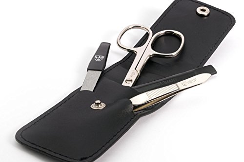 Drei Schwerter | Exklusives 4-teiliges Maniküre – Pediküre – Nagelpflege-Set / Etui | Qualität – Made in Solingen | VERSCHIEDENE DESIGNS (000033) - 3