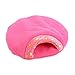 LOVEWO Hamburg Shape Cat Wurf Safety PP Material Super Warmer Zwei-In-Eins-Schlafsack Katzenstreu Kann Maschinell Waschbar Und Schmutzig Sein,Pink,S