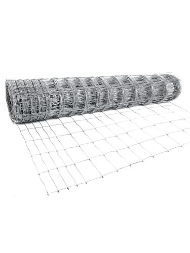 Gartenzaun Wildzaun Weidezaun Zaun Knotengeflecht 50 Meter 125/16/15 inkl. 10m Spanndraht - 4