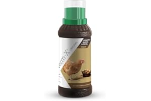 Verm-X 100% Natural Liquid for Poultry. Supports Intestinal Hygiene. Vet Approved. UFAS Assured. Contains Prebiotic for Gut Biome. Restores and Maintains Gut Vitality. Wormwood Free - 250ml