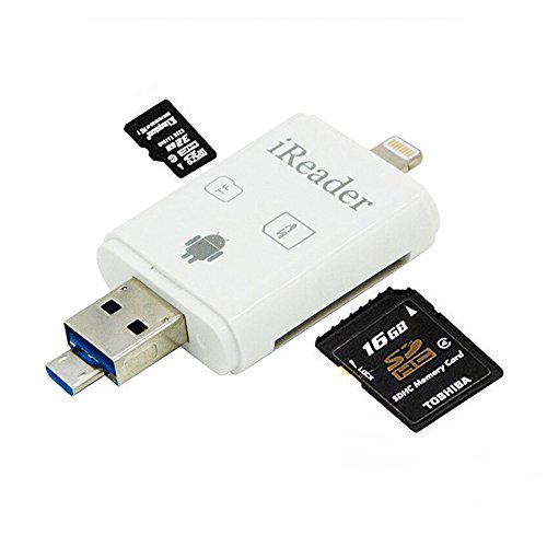 iReader Lightning SD-Kartenleser, Wecodo OTG USB-Micro-SD-Kartenadapter für iPhone, iPad, Mac, Android