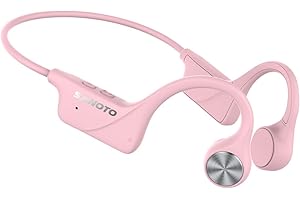 SANOTO Knochenschall Kopfhörer Bluetooth 5.3,Open Ear Kopfhörer Kabellos Bone Conduction Kopfhorer IPX5 Wasserdicht Sportkopfhörer Lange Akkulaufzeit Kopfhörer für Läufer Fitness