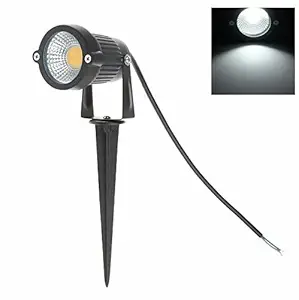 Original Led Outdoor Garden Spot And Spike 5W Ip65, White With 1 Year Warranty, Aluminium Body (5 Watt) | Garden Lights | | 5W Garden Light |