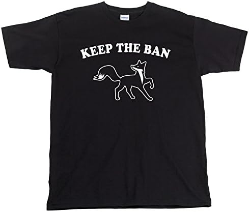 Keep The Ban, Fox Hunting, Men's T-Shirt - Black, S