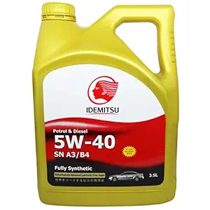 IDEMITSU SN A3/B4 5W-40 Fully Synthetic Petrol and Diesel Engine Oil (3.5 L)