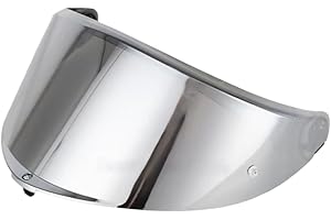 Guajiro - Visera Casco Compatible con AGV K6 - Pantalla Policarbonato Reforzado preparado para Pinlock (Plata)