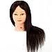 Neverland Beauty 22" 70% Real Human Hair Hairdressing Cosmetology Mannequin Manikin Practice Training Head With Clamp Stand,For College and Professional Use #2