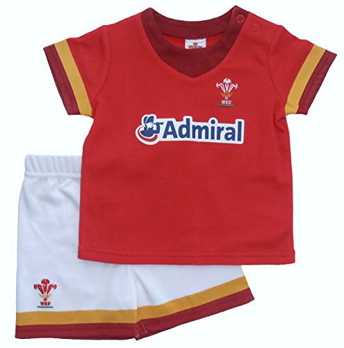 Brecrest Fashion Baby-Boys Welsh Rugby Union Clothing Set, Red, 9-12 Months