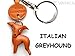 Produktbild Italian Greyhound Leather Dog Small Keychain VANCA CRAFT-Collectible keyring Made in Japan by VANCA CRAFT