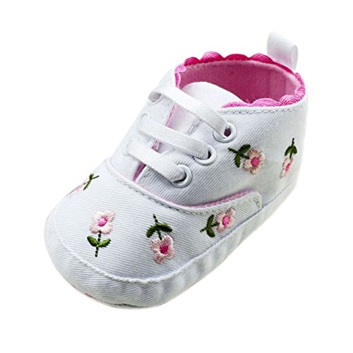 Silvercell Baby gestickte Spitze-Baby-Schuhe weiche alleinige Schuhe
