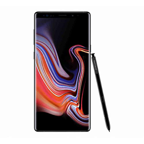 Samsung SM-N960F/DS Galaxy Note9、6.4 インチ、6 GB RAM、128 GB メモリ、8MP カメラ、ブラック (ミッドナイト ブラック)