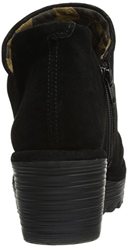 Fly London Yip, Botas cuña Mujer, Negro (Black 000), 36