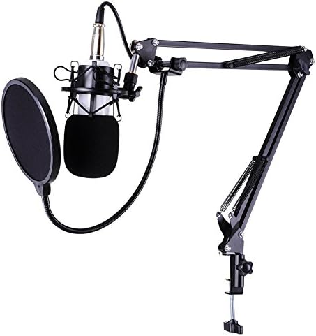 BM-700 Studio Broadcasting Recording Condenser Microphone (White) - Xintiandi