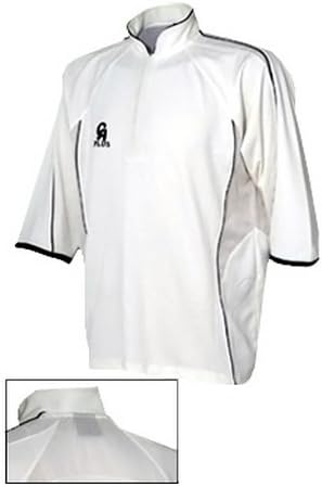 CA Micro Mesh Plus Cricket Shirt - White/Burgundy - XL Mens