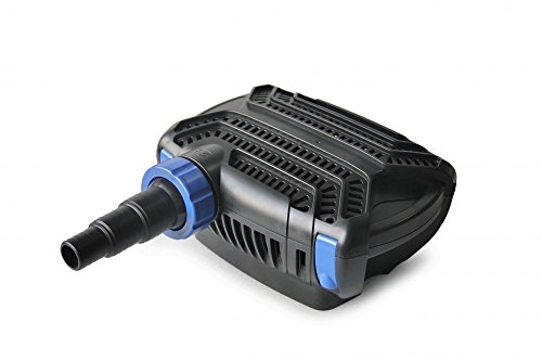 Aquaristikwelt24 CTF-B 5000 Teichpumpe 20 Watt Eco Motor 5000 l/h 2in1 System Förderpumpe Pumpe Energiesparpumpe Filterpumpe Wasserpumpe