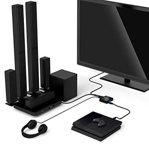 deleyCON 4K HDMI Audio Extractor Konverter Digitaler Audio Adapter Konverter Dolby Digital HDMI SPDIF Toslink Optisch L/R Stereo Digital Analog Wandler - 6