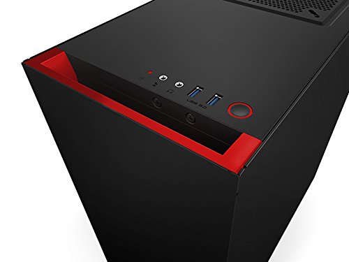 VIBOX Voxel GL570-145 Gaming PC – 4,2GHz Intel i5 Quad Core CPU, GTX 1070, leistungsfähig, Wassergekühlter Desktop Gamer Computer mit Spielgutschein, Rot Innenbeleuchtung, lebenslange Garantie* (3,8GHz (4,2GHz Turbo) Intel i5 7600K Kabylake Quad 4-Core Prozessor CPU, Nvidia GeForce GTX 1070 8GB Grafikkarte, 8GB Crucial Ballistix 2400MHz RAM, 1TB HDD Festplatte, Alphacool Eisbaer Wasserkühler, 500W 85+ Netzteil, NZXT Gehäuse, Z270 Mainboard, Ohne Windows Betriebssystem) - 8
