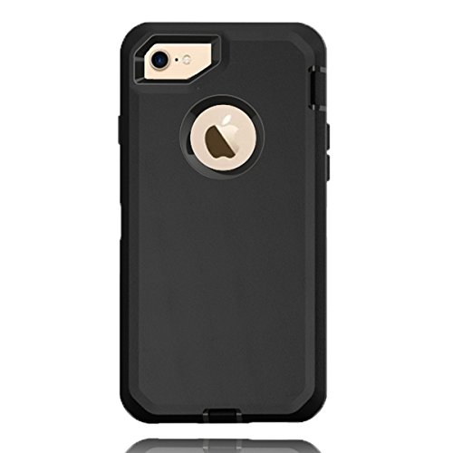 iPhone 6S Case, iSOUL [Newest] Protective Extreme Shockproof Military Tough Dual Layer Armor Case Bumper Defender Cover Shell Case [Black] For iPhone 6 / 6S - Heavy Duty Impact Protection