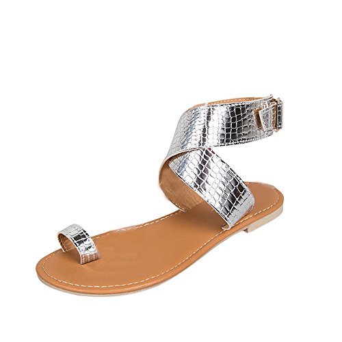 Sandalias Planas Mujer, Modaworld Sandalias Plataforma Mujer Verano 2019 Tallas Grandes en Oferta Chanclas Bajas Planas Sandalias de Playa Zapatos Zapatillas niña 35-43